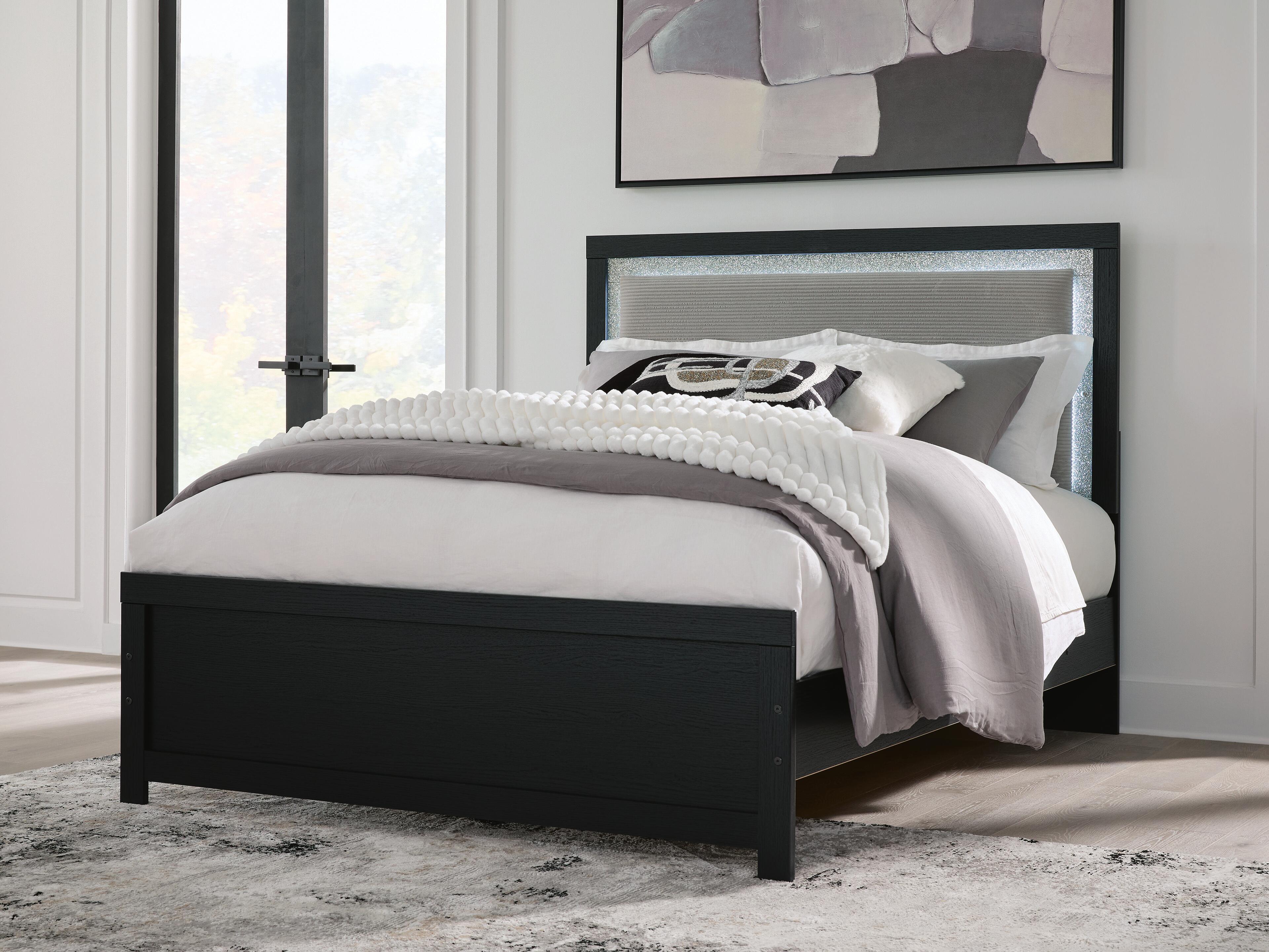 Diamond Furniture - Ashley Furniture - Maeling Queen Upholstered Panel Bed - Queen Upholstered Panel Bed - PCB1115B6