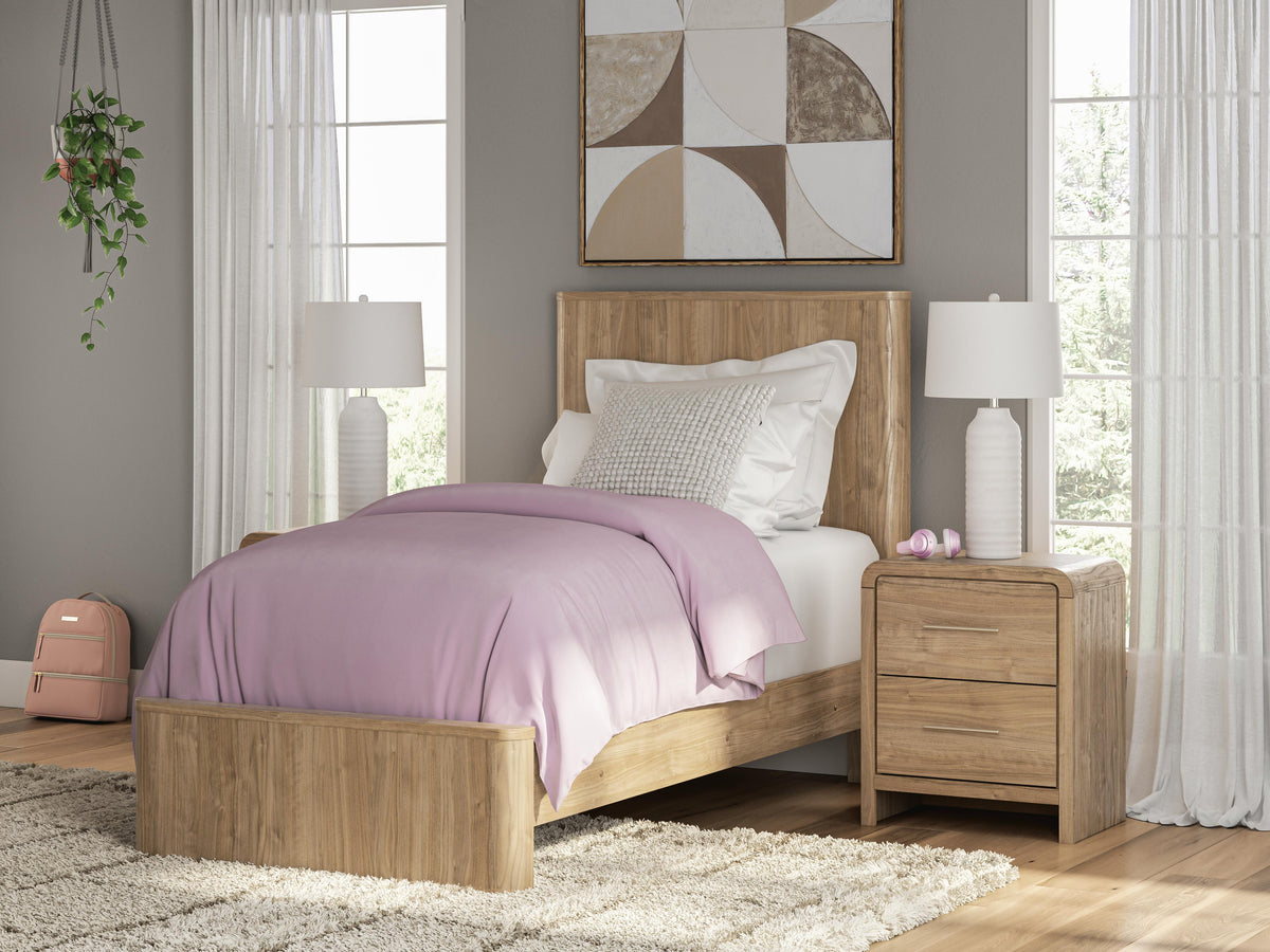 Diamond Furniture - Ashley Furniture - Gramburg Twin Panel Platform Bed - Twin Panel Platform Bed - PCB1121B8