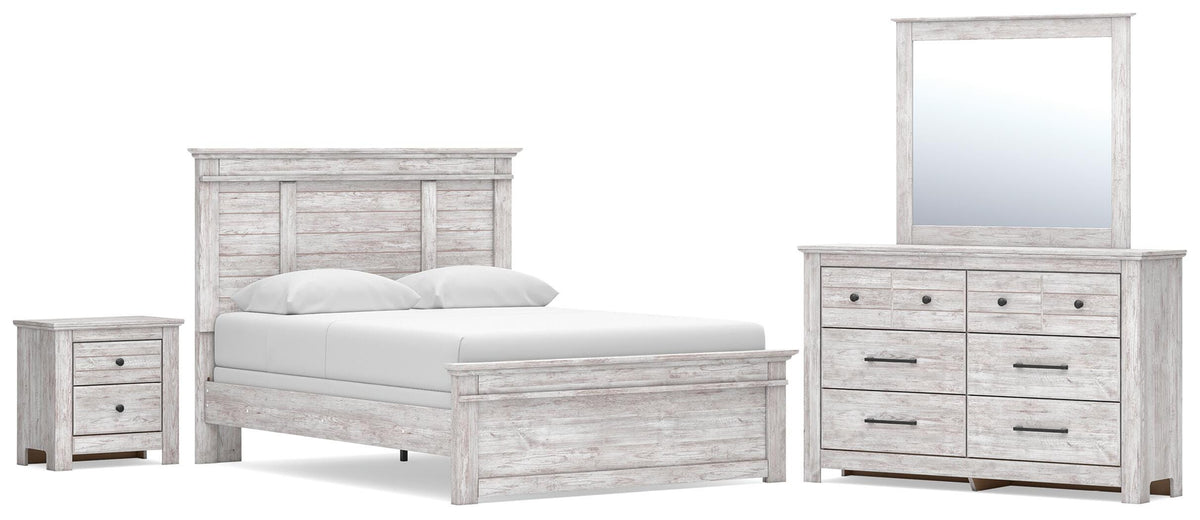 Diamond Furniture - Ashley Furniture - Makidern Queen Panel Bed, Dresser, Mirror and Nightstand - Queen Panel Bed, Dresser, Mirror and Nightstand - PCB1171B40