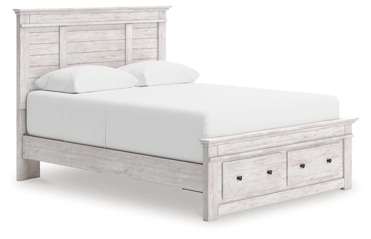 Diamond Furniture - Ashley Furniture - Makidern Queen Panel Storage Bed - Queen Panel Storage Bed - PCB1171B4