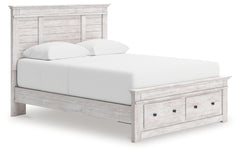 Diamond Furniture - Ashley Furniture - Makidern Queen Panel Storage Bed - Queen Panel Storage Bed - PCB1171B4