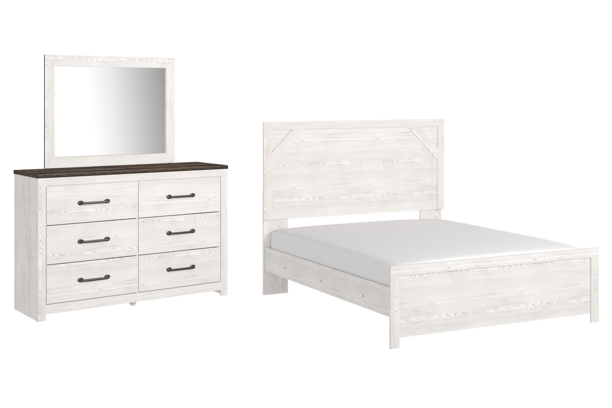 Diamond Furniture - Ashley Furniture - Gerridan Queen Panel Bed, Dresser and Mirror - Queen Panel Bed, Dresser and Mirror - B1190B5