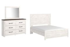 Diamond Furniture - Ashley Furniture - Gerridan Queen Panel Bed, Dresser and Mirror - Queen Panel Bed, Dresser and Mirror - B1190B5