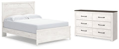 Diamond Furniture - Ashley Furniture - Gerridan Queen Panel Bed and Dresser - Queen Panel Bed and Dresser - B1190B34