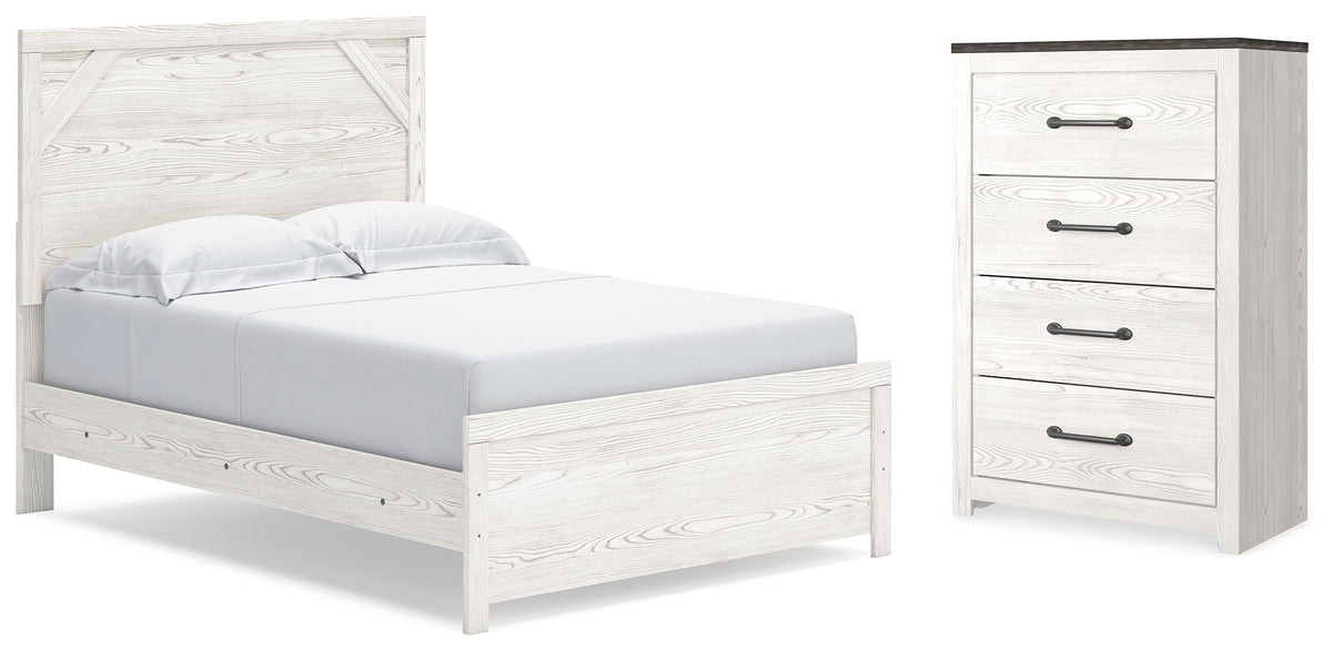 Diamond Furniture - Ashley Furniture - Gerridan Full Panel Bed and Chest - Full Panel Bed and Chest - B1190B36