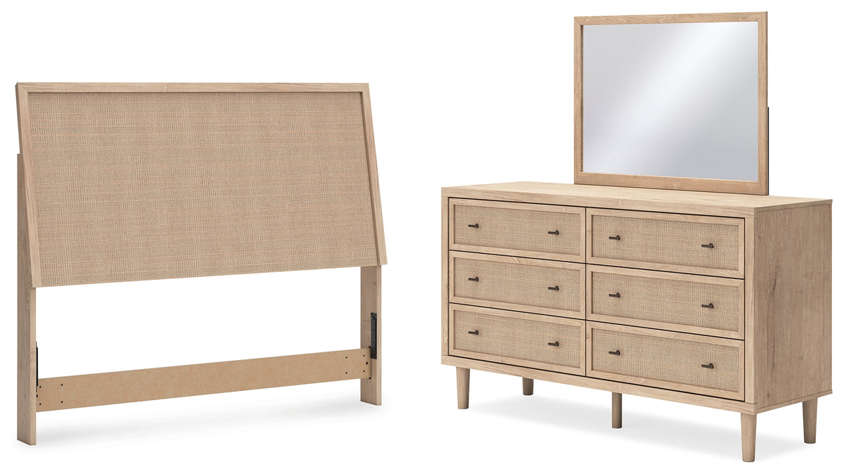 Diamond Furniture - Ashley Furniture - Cielden Queen Panel Headboard, Dresser and Mirror - Queen Panel Headboard, Dresser and Mirror - B1199B8