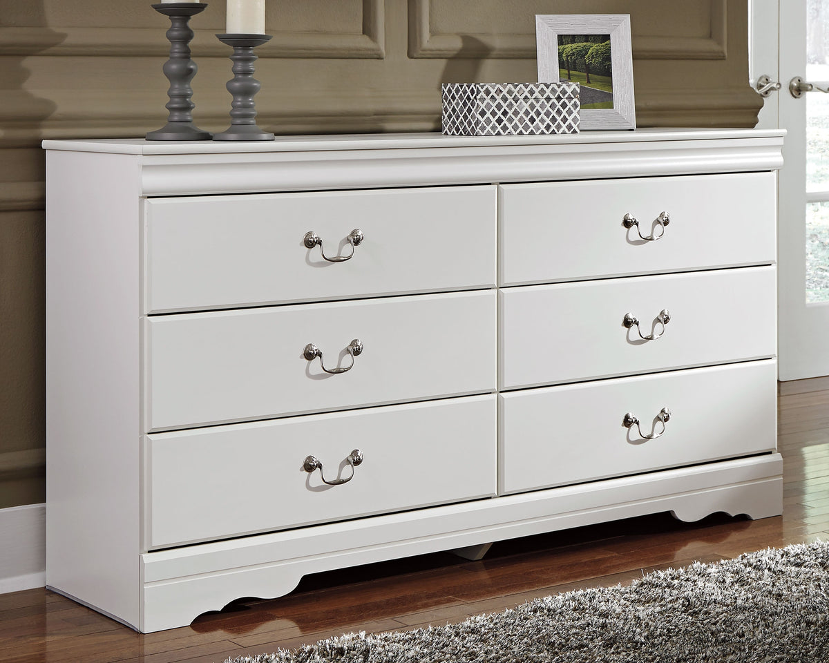 Diamond Furniture - Ashley Furniture - Anarasia Dresser - Six Drawer Dresser - B129-31