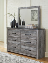 Diamond Furniture - Ashley Furniture - Bronyan Bedroom - Six Drawer Dresser / Dark Gray - B1290-31
