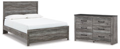 Diamond Furniture - Ashley Furniture - Bronyan Queen Panel Bed and Dresser - Queen Panel Bed and Dresser - B1290B11