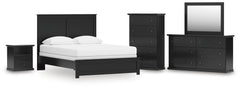 Diamond Furniture - Ashley Furniture - Maribel Queen Panel Bed, Dresser, Mirror, Chest and Nightstand - Queen Panel Bed, Dresser, Mirror, Chest and Nightstand - B138B75