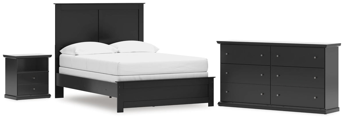 Diamond Furniture - Ashley Furniture - Maribel Full Panel Bed, Dresser and Nightstand - Full Panel Bed, Dresser and Nightstand - B138B85
