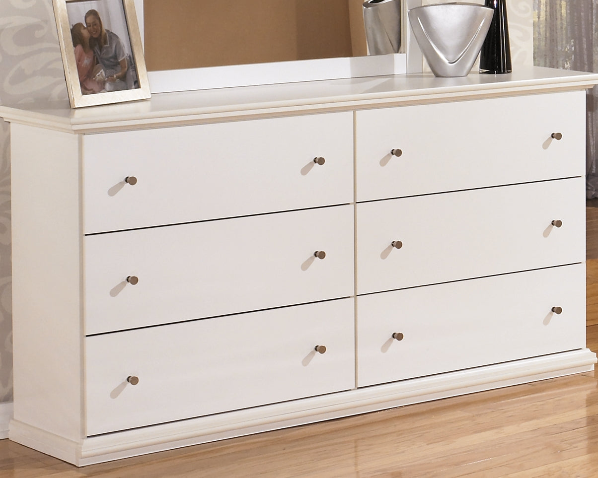 Diamond Furniture - Ashley Furniture - Bostwick Shoals Bedroom - Queen Panel Bed / White - B139B43