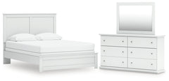 Diamond Furniture - Ashley Furniture - Bostwick Shoals Queen Panel Bed, Dresser and Mirror - Queen Panel Bed, Dresser and Mirror - B139B69