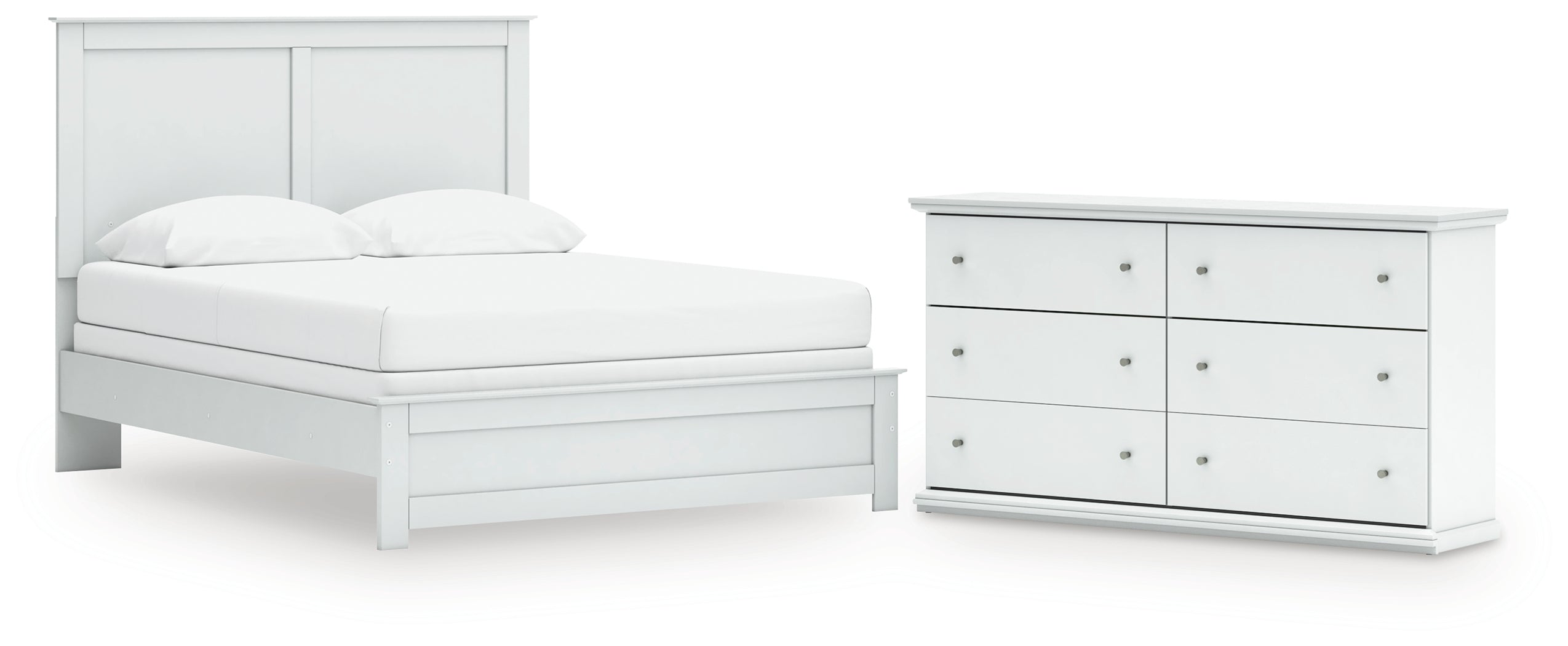 Diamond Furniture - Ashley Furniture - Bostwick Shoals Queen Panel Bed and Dresser - Queen Panel Bed and Dresser - B139B56