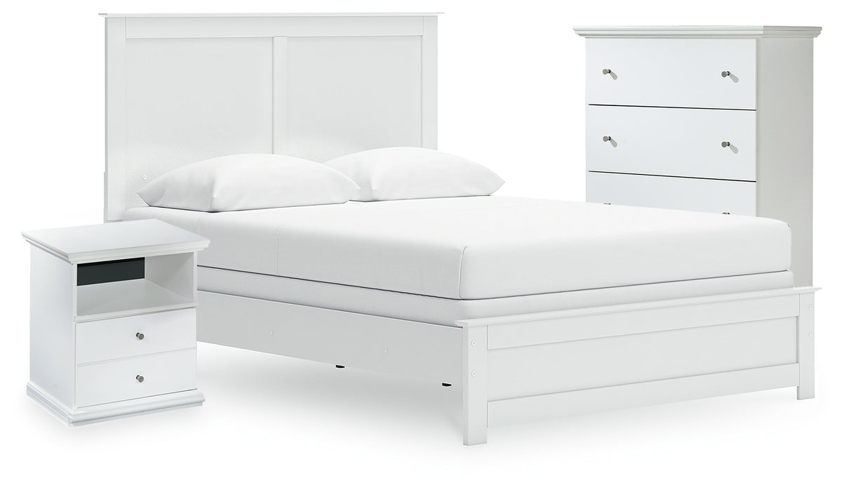 Diamond Furniture - Ashley Furniture - Bostwick Shoals Queen Panel Bed, Cheat and Nightstand - Queen Panel Bed, Cheat and Nightstand - B139B68