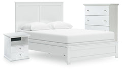 Diamond Furniture - Ashley Furniture - Bostwick Shoals Queen Panel Bed, Cheat and Nightstand - Queen Panel Bed, Cheat and Nightstand - B139B68