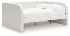 Arloster Full Upholstered Day Bed, Dresser and Mirror