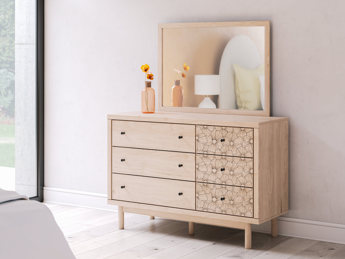 Diamond Furniture - Ashley Furniture - Arloster Dresser and Mirror - Dresser and Mirror - PCB1566B1