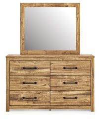 Maystonna Queen Panel Bed, Dresser and Mirror