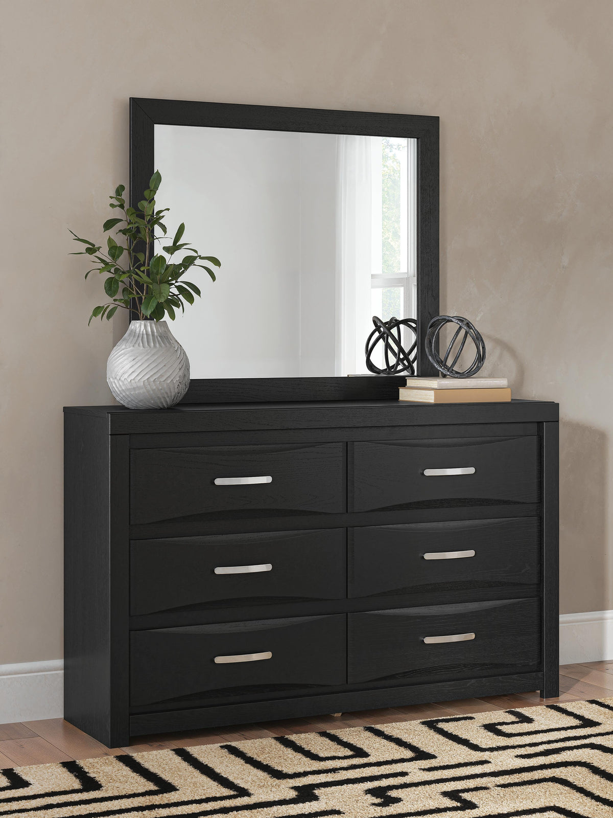 Diamond Furniture - Ashley Furniture - Stabotta Dresser and Mirror - Dresser and Mirror - PCB1755B1