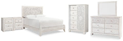 Diamond Furniture - Ashley Furniture - Paxberry Queen Panel Bed, Dresser, Mirror, Chest and 2 Nightstands - Queen Panel Bed, Dresser, Mirror, Chest and 2 Nightstands - B181B36