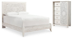 Diamond Furniture - Ashley Furniture - Paxberry Queen Panel Bed and Chest - Queen Panel Bed and Chest - B181B21