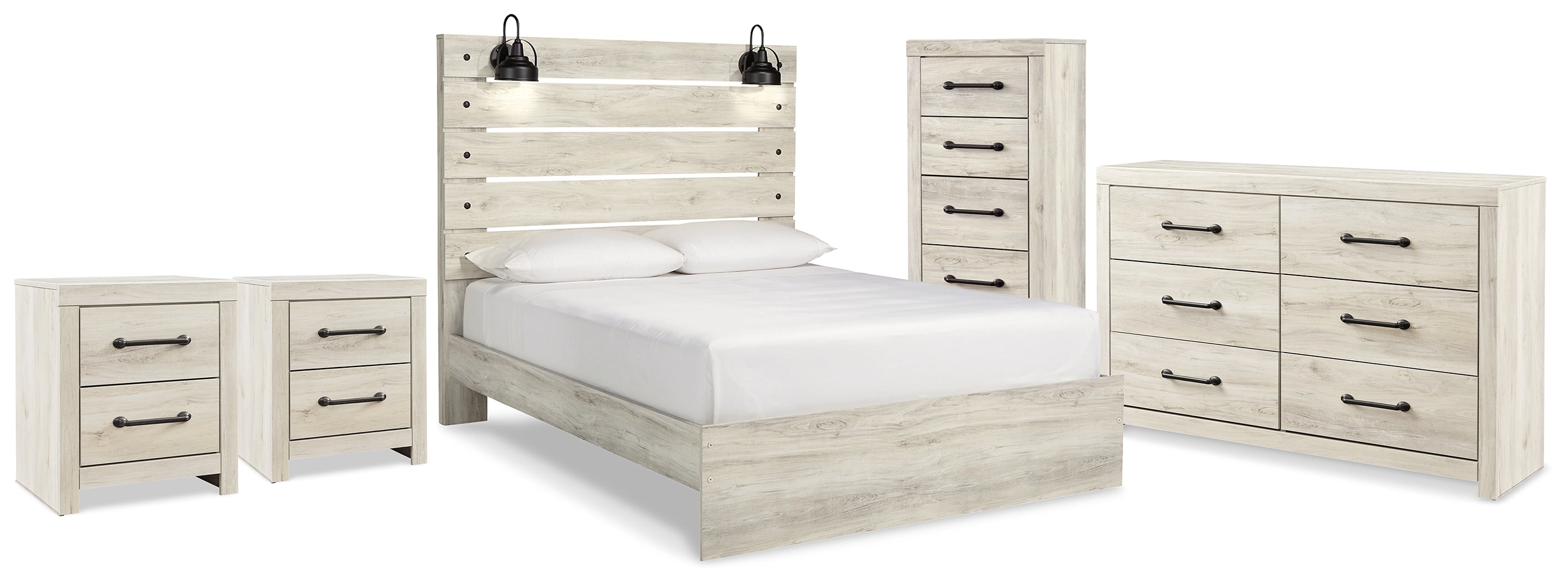 Diamond Furniture - Ashley Furniture - Cambeck Queen Panel Storage Bed, Dresser, Chest and 2 Nightstands - Queen Panel Storage Bed, Dresser, Chest and 2 Nightstands - B192B120