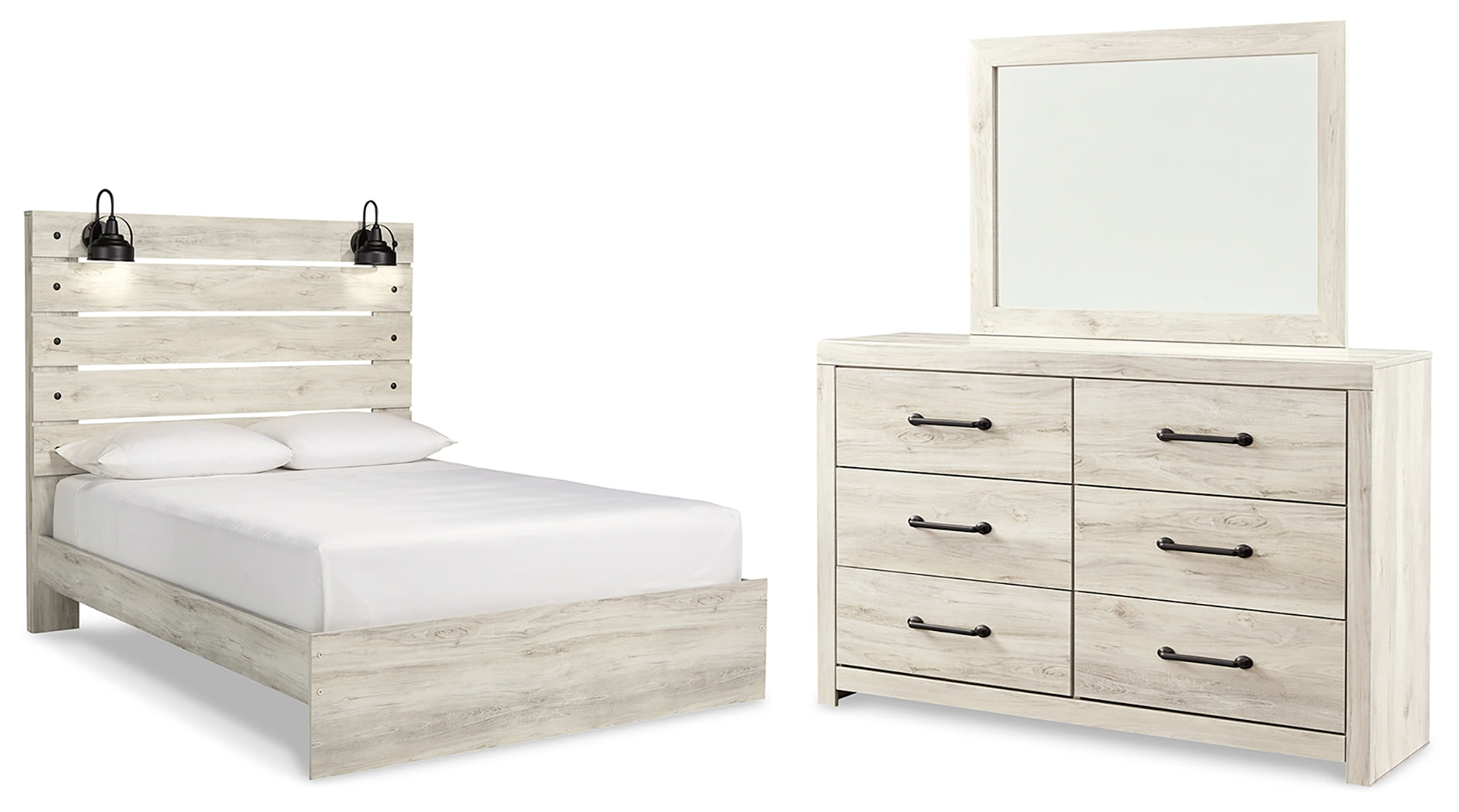 Diamond Furniture - Ashley Furniture - Cambeck Queen Panel Bed, Dresser and Mirror - Queen Panel Bed, Dresser and Mirror - B192B22