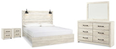 Diamond Furniture - Ashley Furniture - Cambeck King Panel Bed, Dresser, Mirror and 2 Nightstands - King Panel Bed, Dresser, Mirror and 2 Nightstands - B192B130