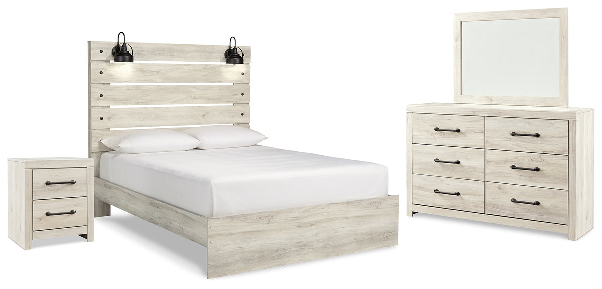 Diamond Furniture - Ashley Furniture - Cambeck Queen Panel Bed, Dresser, Mirror and Nightstand - Queen Panel Bed, Dresser, Mirror and Nightstand - B192B55