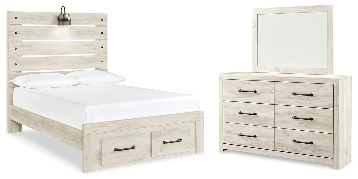 Diamond Furniture - Ashley Furniture - Cambeck Full Storage Bed, Dresser and Mirror - Full Storage Bed, Dresser and Mirror - B192B129