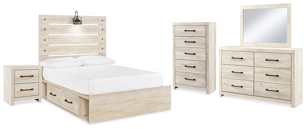 Diamond Furniture - Ashley Furniture - Cambeck Full Panel Bed, Dresser, Chest and Nightstand - Full Panel Bed, Dresser, Chest and Nightstand - B192B85