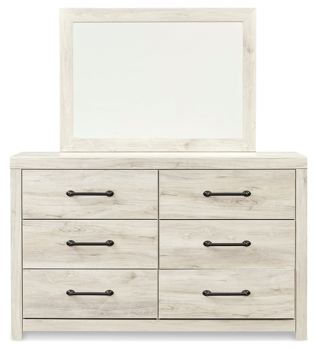 Cambeck King Panel Storage Bed, Dresser, Mirror and Nightstand