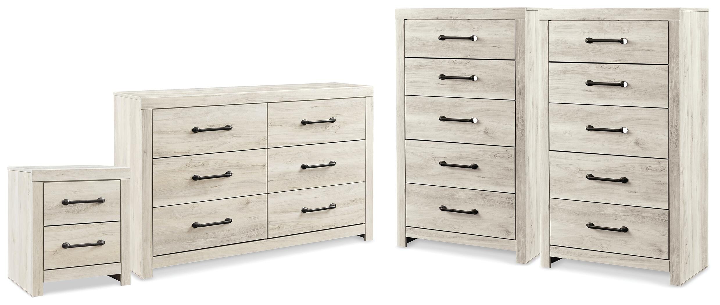 Diamond Furniture - Ashley Furniture - Cambeck Dresser, 2 Chests and 1 Nightstand - Dresser, 2 Chests and 1 Nightstand - B192B144