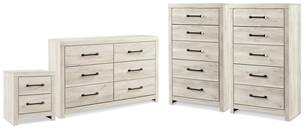 Diamond Furniture - Ashley Furniture - Cambeck Dresser, 2 Chests and 1 Nightstand - Dresser, 2 Chests and 1 Nightstand - B192B144