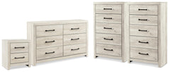 Diamond Furniture - Ashley Furniture - Cambeck Dresser, 2 Chests and 1 Nightstand - Dresser, 2 Chests and 1 Nightstand - B192B144