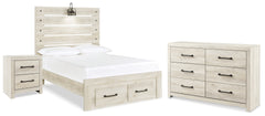 Diamond Furniture - Ashley Furniture - Cambeck Full Panel Bed, Dresser and Nightstand - Full Panel Bed, Dresser and Nightstand - B192B134