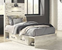 Diamond Furniture - Ashley Furniture - Cambeck Twin Panel Bed with 4 Storage Drawers - Twin Panel Bed with 4 Storage Drawers - B192B21
