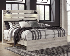 Diamond Furniture - Ashley Furniture - Cambeck King Panel Bed - King Panel Bed / Whitewash - B192B28