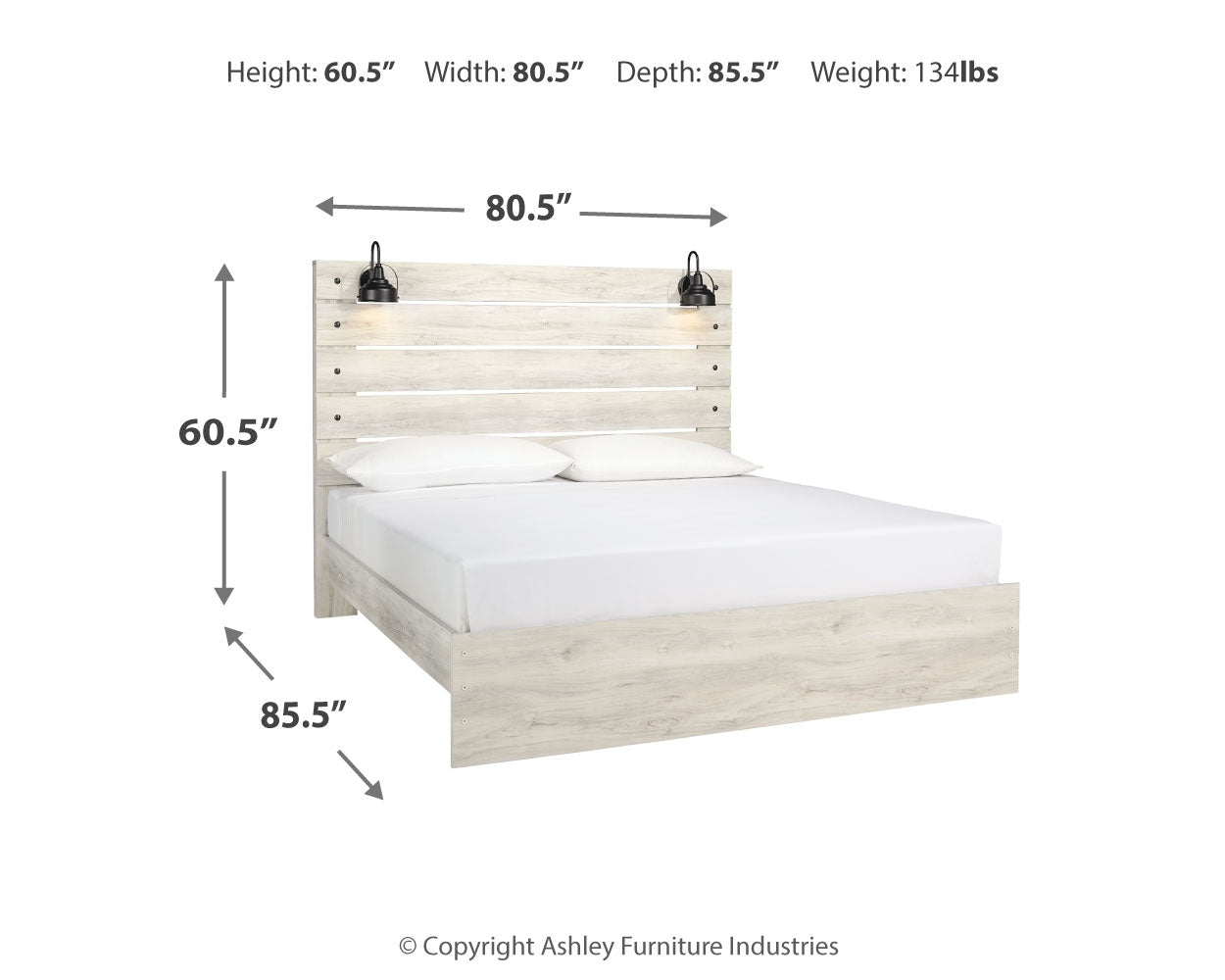 Cambeck King Panel Bed, Dresser, Mirror, Chest and 2 Nightstands