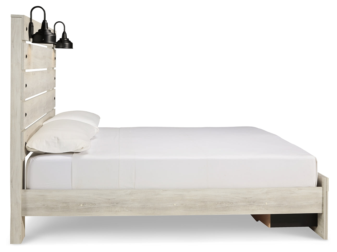 Cambeck King Panel Storage Bed, Dresser, Mirror and Nightstand