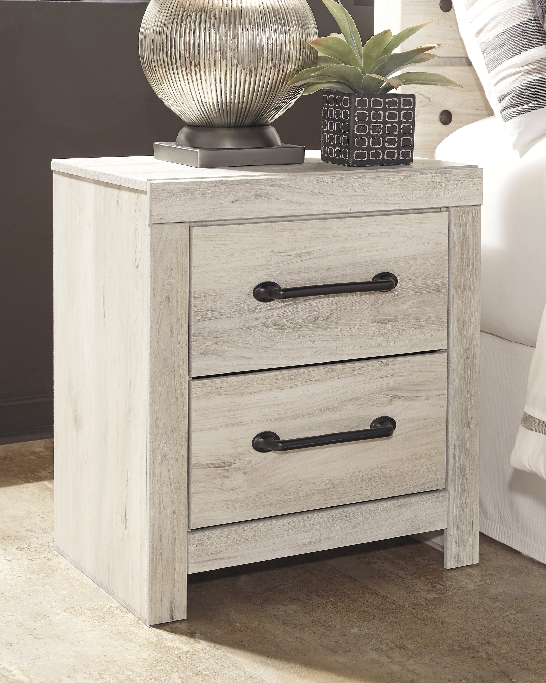 Cambeck King Panel Storage Bed, Dresser, Mirror and Nightstand