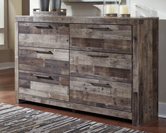 Diamond Furniture - Ashley Furniture - Derekson Bedroom - King Panel Bed with 2 Side Storage / Multi Gray - B200B44