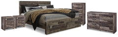 Diamond Furniture - Ashley Furniture - Derekson King Storage Bed, Dresser, Chest and 2 Nightstands - King Storage Bed, Dresser, Chest and 2 Nightstands - B200B80