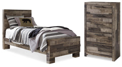 Diamond Furniture - Ashley Furniture - Derekson Twin Panel Bed and Chest - Twin Panel Bed and Chest - B200B66