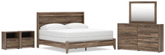 Elbrim King Panel Bed, Dresser, Mirror and 2 Nightstands