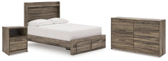 Elbrim Full Storage Bed, Dresser and Nightstand