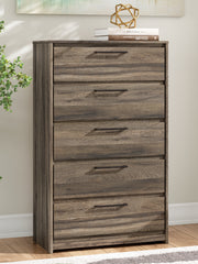 Diamond Furniture - Ashley Furniture - Elbrim Bedroom - Full Panel Storage Bed / Brown - PCB2005B10