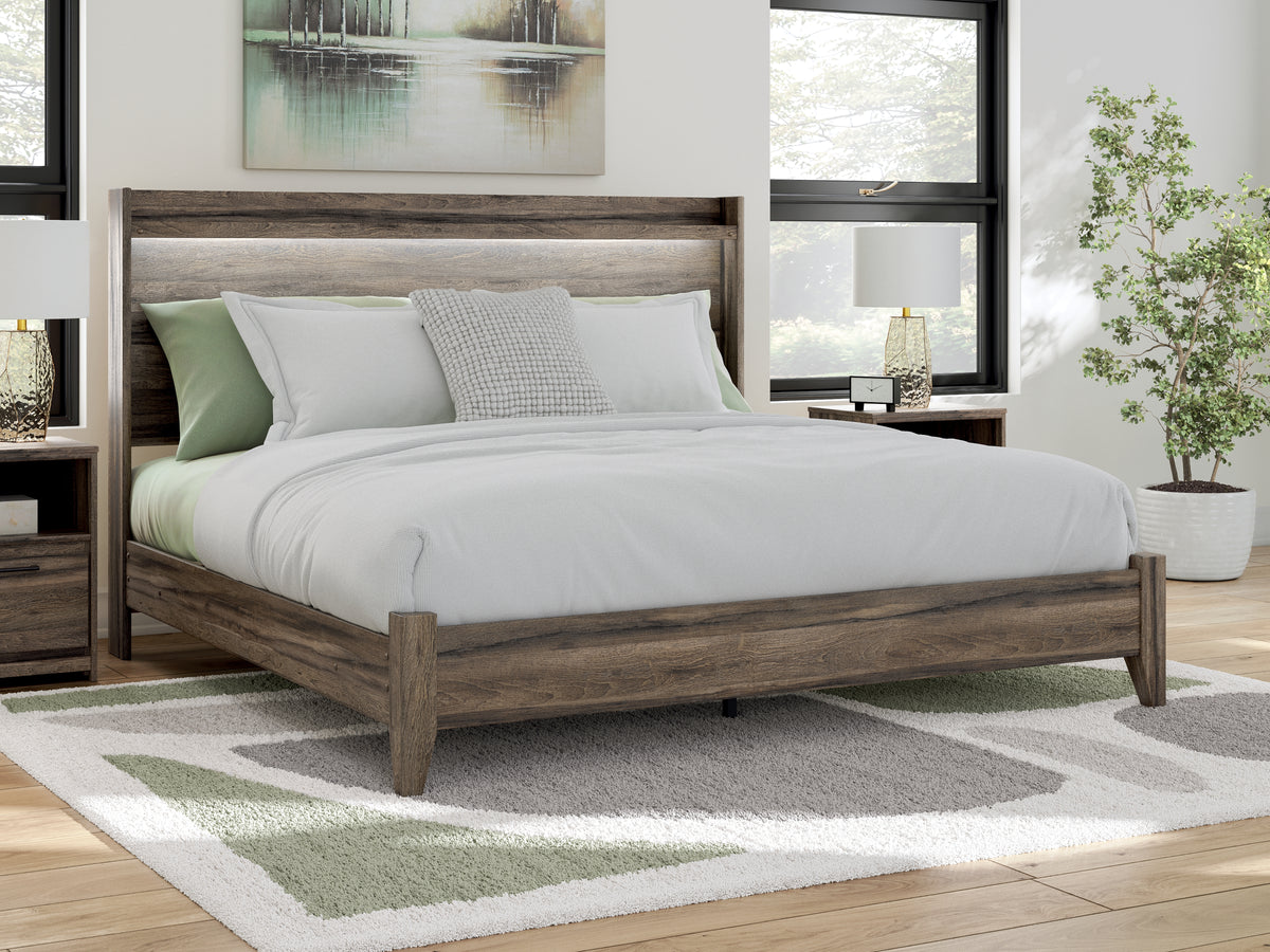 Diamond Furniture - Ashley Furniture - Elbrim King Panel Bed - King Panel Bed / Brown - PCB2005B6
