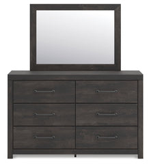 Hollivern Queen Panel Bed, Dresser and Mirror